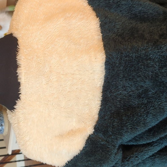 Nike Sportswear Midnight Spruce/Desert Sand-White Sherpa Bomber Jacket Sz M - Picture 6 of 11